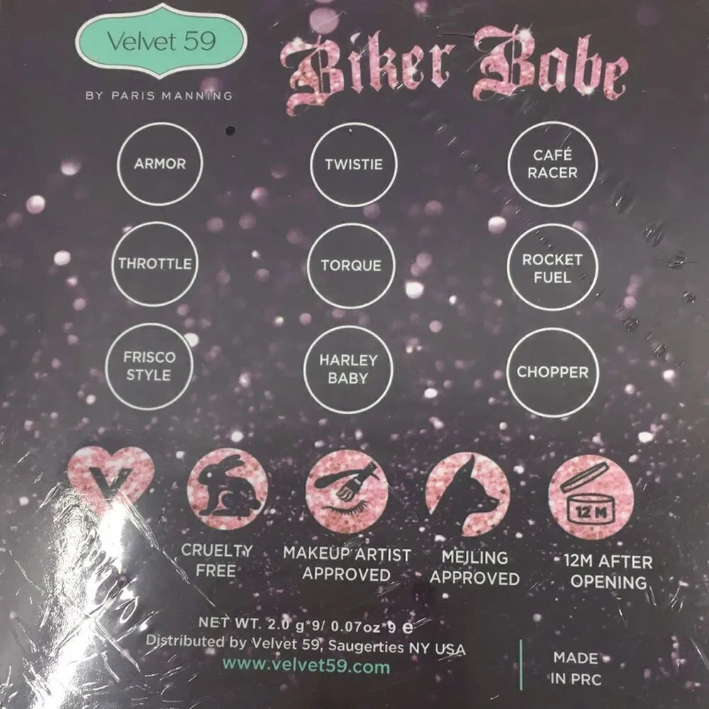 New Sealed Velvet 59 Biker Babe eyeshadow palette